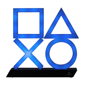PlayStation XL Icons LED Dekolampe in blau mit 3 verschiedenen Leuchtmodi